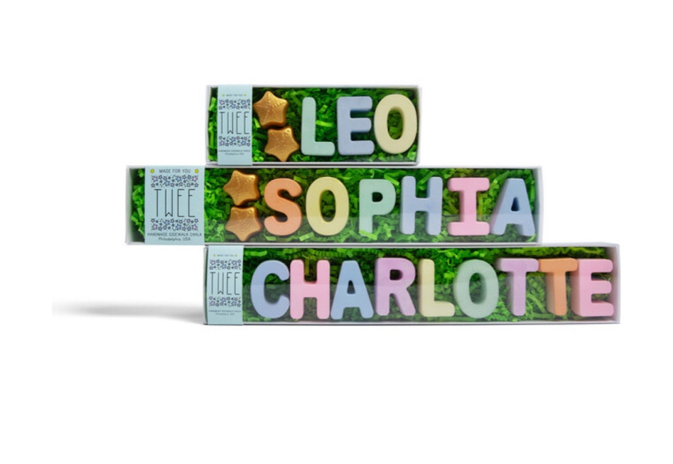 The cutest customizable wooden name sign! The perfect baby shower or birthday gift. 


2-9 Alphabet letters (colors may vary, pink, orange, yellow, green, blue, purple) 
2 gold painted stars (colors of chalk will vary) 
Handmade sidewalk chalk 
Approximately 2” length, 0.5” width 
Eco-friendly, non-toxic, washable 

#babyshowergift
#customizablegift
#personalizedgift
#babybirthdaygift
#uniquegift
#nontoxictoy 

#LTKBump #LTKBaby #LTKKids