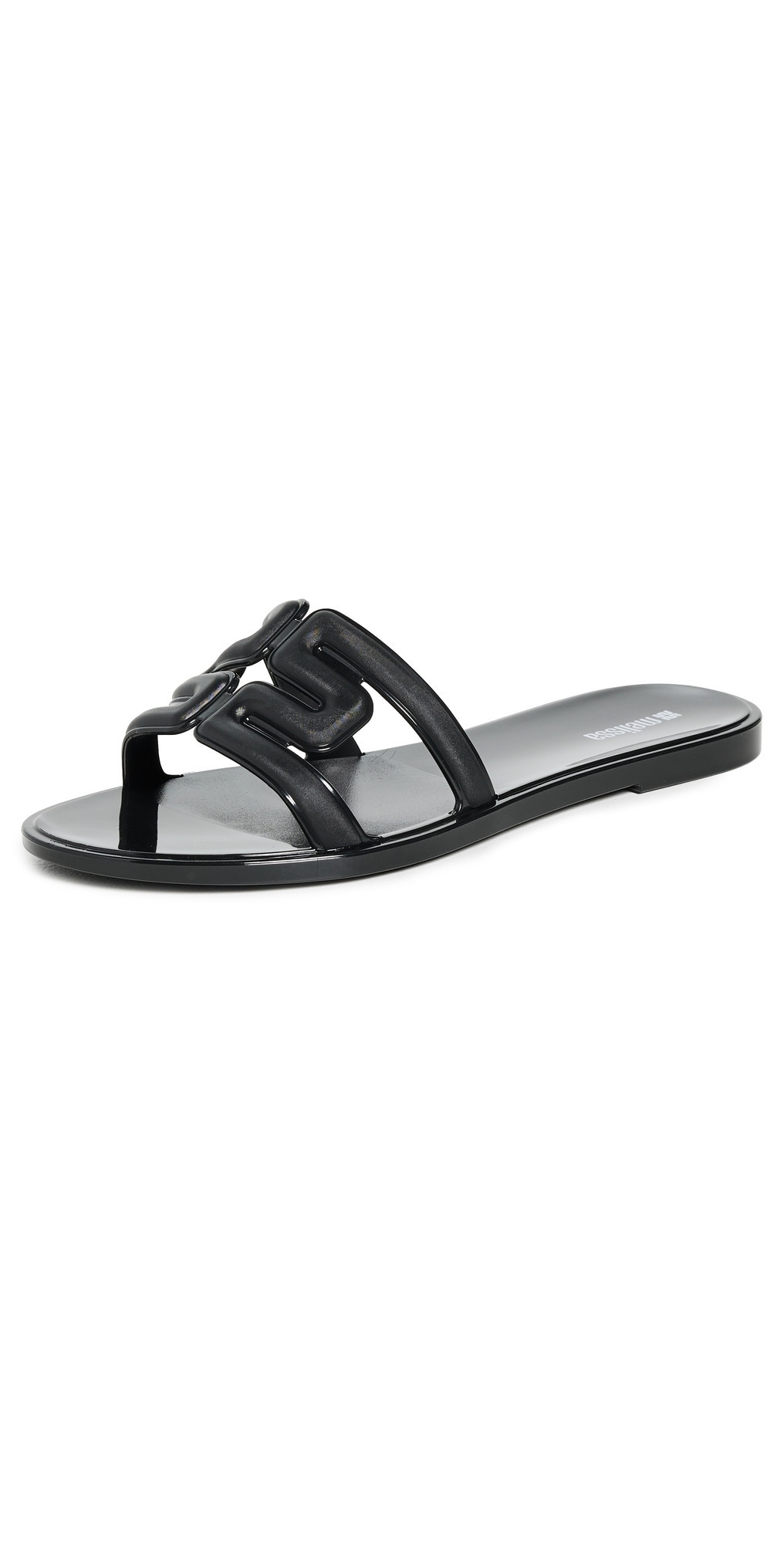 Melissa M Jelly Slides Black 5 | Shopbop