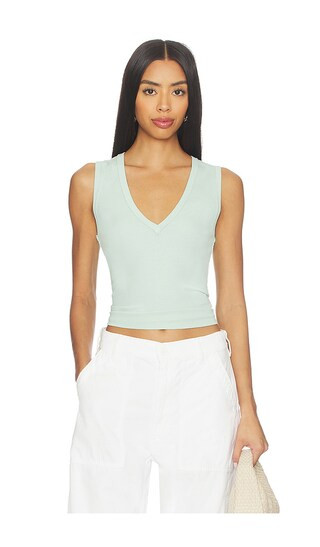 x We The Free Neria Tank in Cameo Green | Revolve Clothing (Global)
