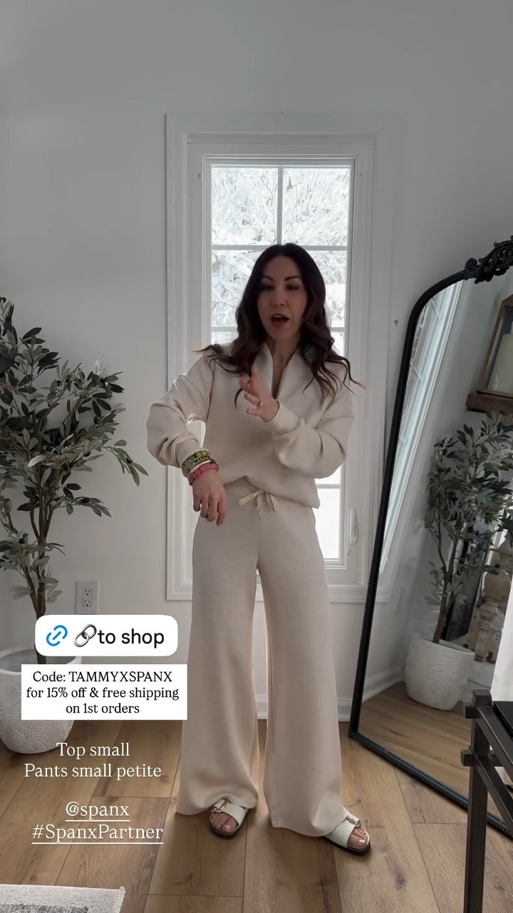 Spanx sale. Small top. Wide leg pants small petite.

#LTKSaleAlert #LTKPetite #LTKOver40