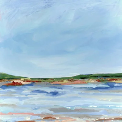 Abstract Coastal Serenity by Nicole Walsh — Landscape Wall Art | Perigold
