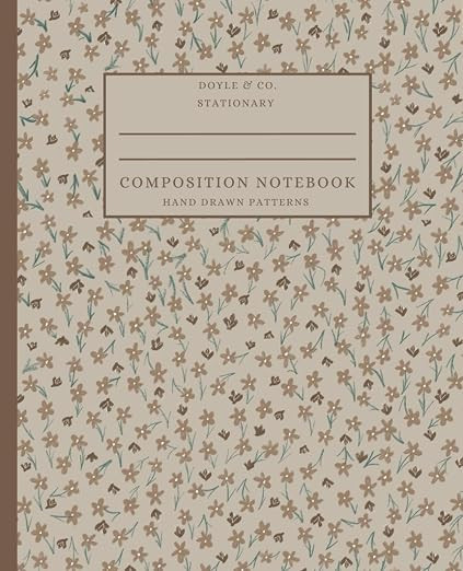 Composition Notebook: Brown Floral Pattern | Amazon (US)