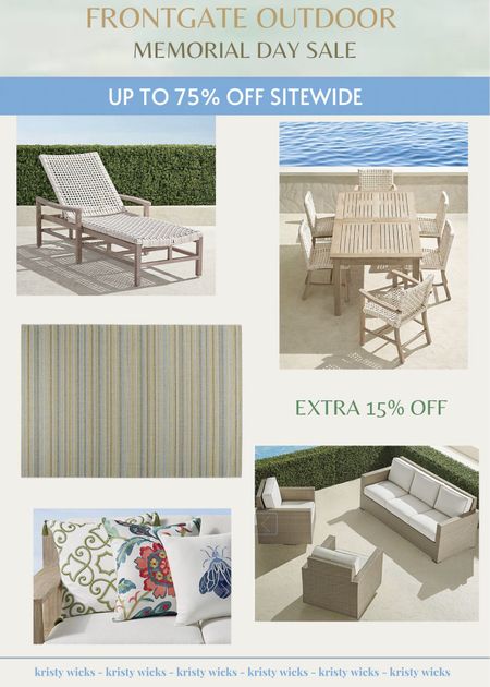 Frontgate Memorial Day sale up to 75% off! 👏
Great deals on these beautiful outdoor pieces and more. Just in time for summer! ☀️

#LTKSeasonal #LTKSaleAlert #LTKHome