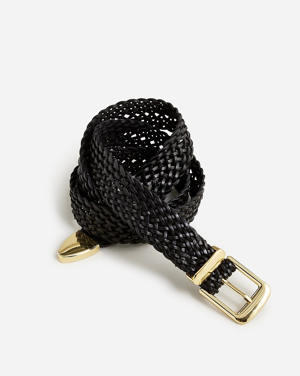 Braided Italian leather belt | J. Crew US