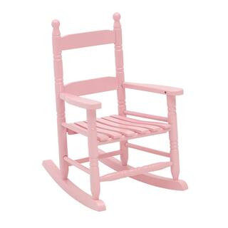 JACK-POST Pink Children's Outdoor Hardwood Rocking Chair KN-10P - The Home Depot | The Home Depot