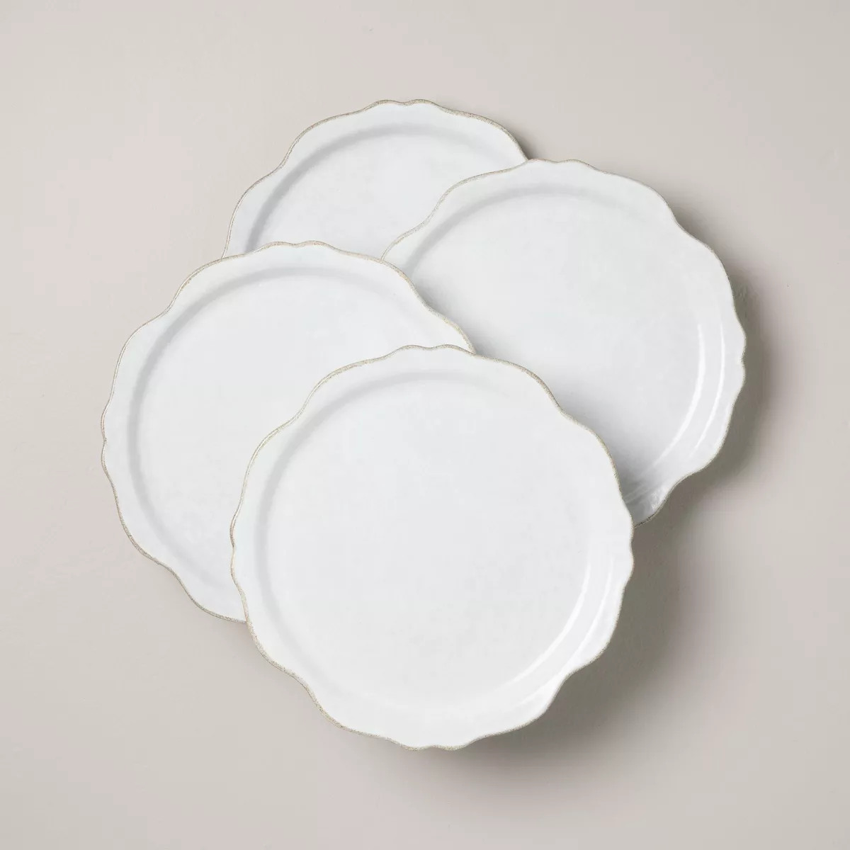 Set of 4 Carved Edge Dinner Plates - Hearth & Hand™ with Magnolia | Target