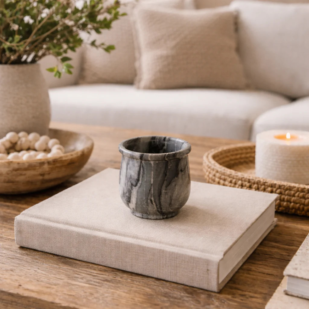 Mini Black Marble Pot | By Luxe B Co. | luxe bCO