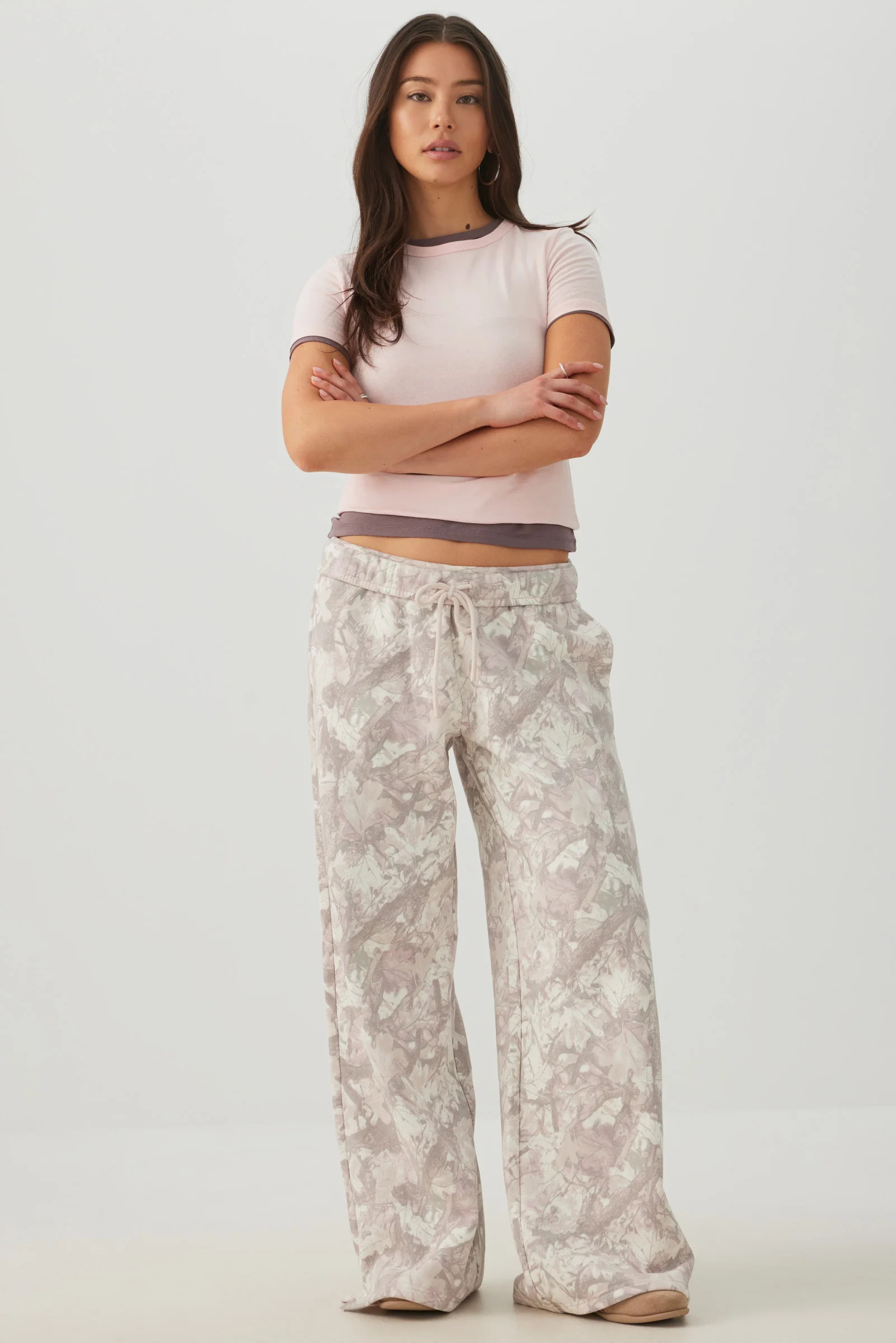MADESOFT\u2122 Fleece Wide Leg Sweatpants Multi | Ardene Canada | Ardene US