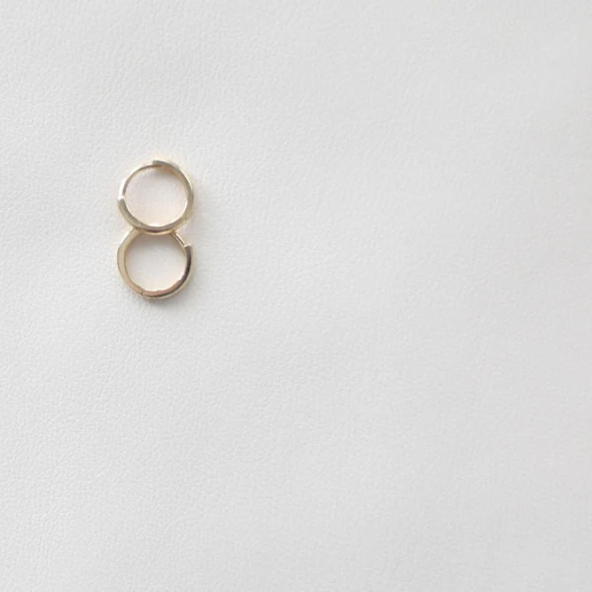 10mm Huggie Hoop | 14k Gold Earrings | TrendingAbove