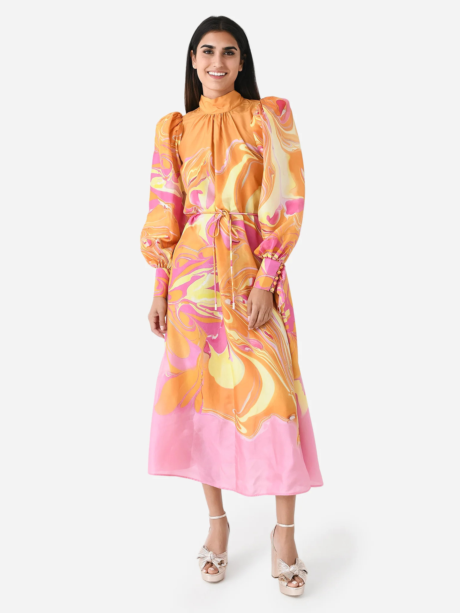 Alemais Women's Luca Long Sleeve Midi Dress | Saint Bernard