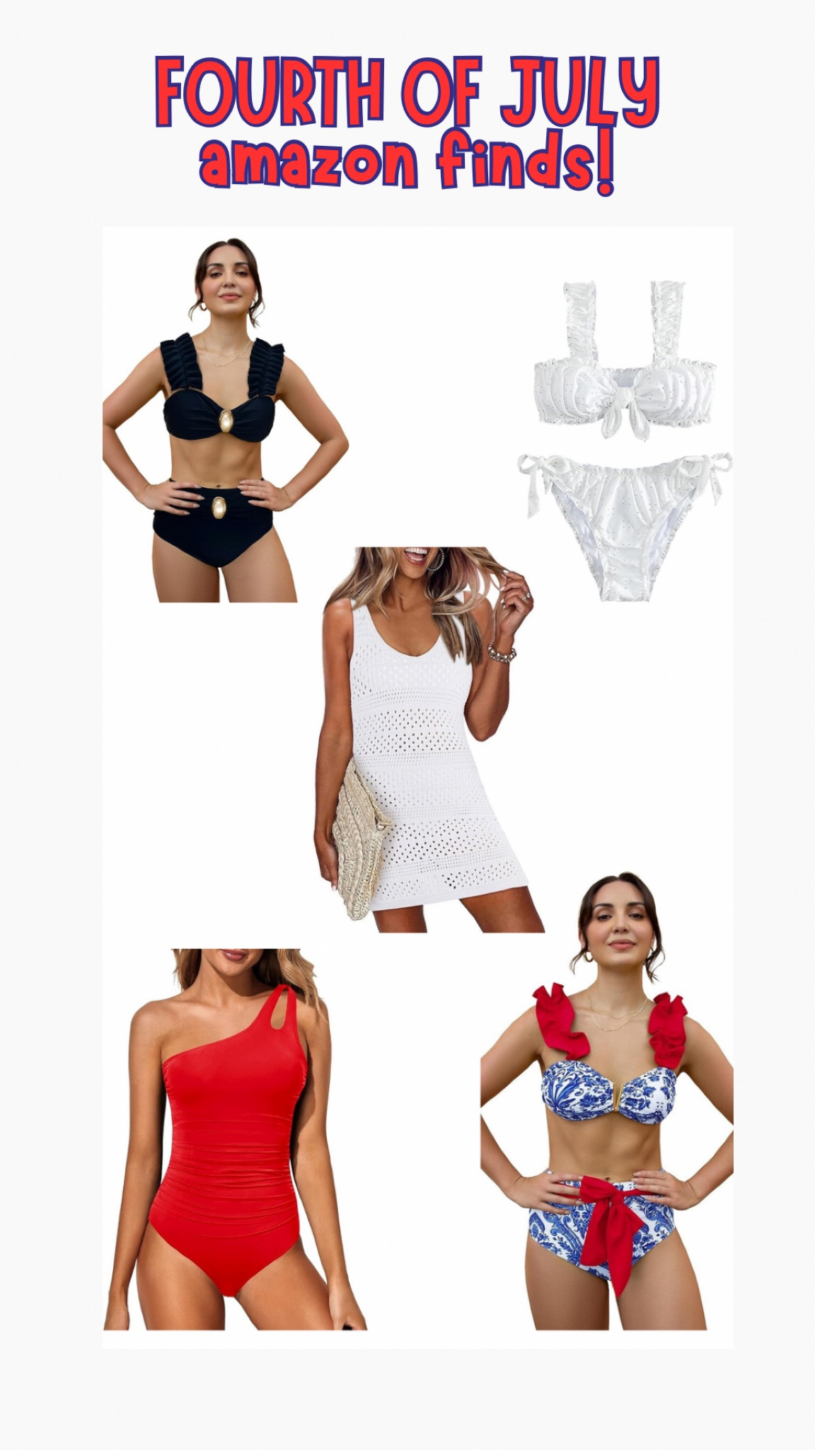 #ltkswim #redwhiteblue #ltkfashion #ltkamazon #amazonfind #fourthinspo #fourthofjuly

#LTKSeasonal #LTKswim #LTKfindsunder50