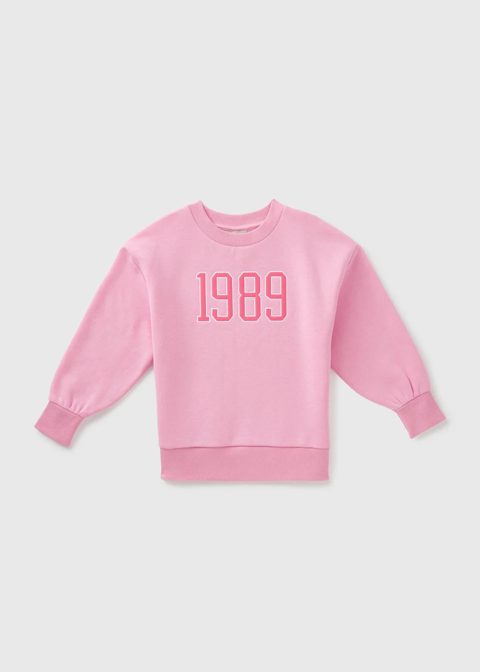 Girls Pink 1989 Sweatshirt (7-15yrs) | Matalan (UK)