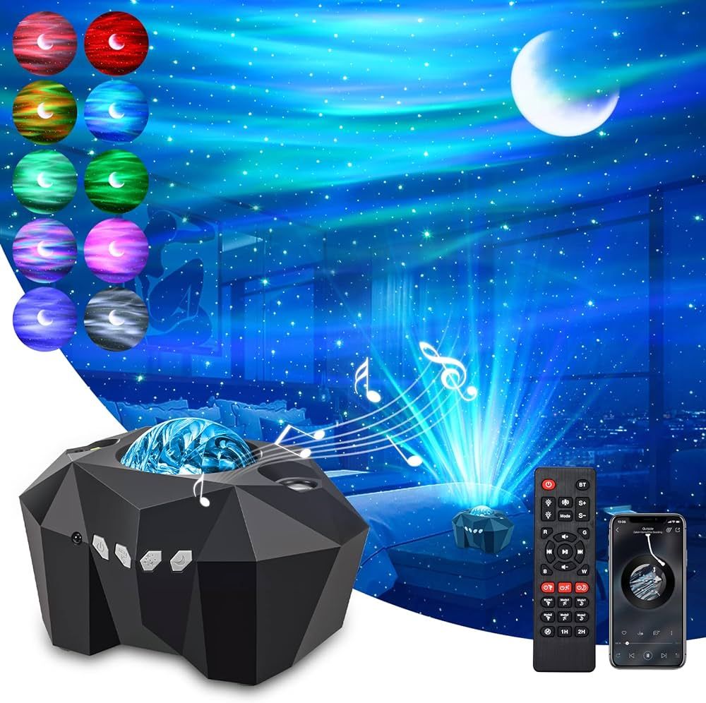 GOOSKI Sternenhimmel Projektor, Galaxy Sternenlicht Projektor, Sternenhimmel Lampe Musikplayer mi... | Amazon (DE)