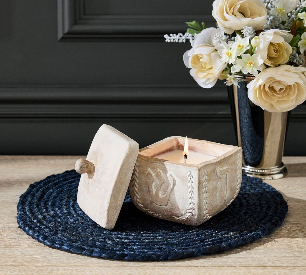 Artisan Dreidel Candle | Pottery Barn (US)