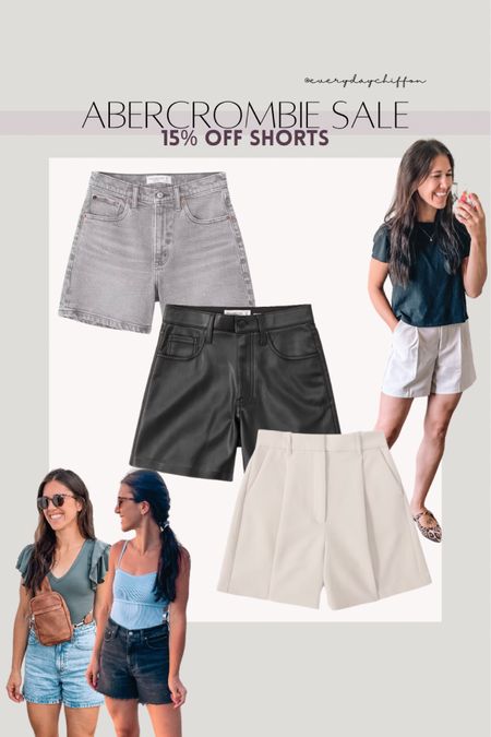 Abercrombie and Fitch sale!
Denim shorts 
Dad shorts, I sized up for a looser fit in the black denim & tts in denim.
Trouser shorts, fit tts 

Summer outfits 
Casual outfit 
Fall outfits 

#LTKBacktoSchool #LTKSeasonal #LTKsalealert