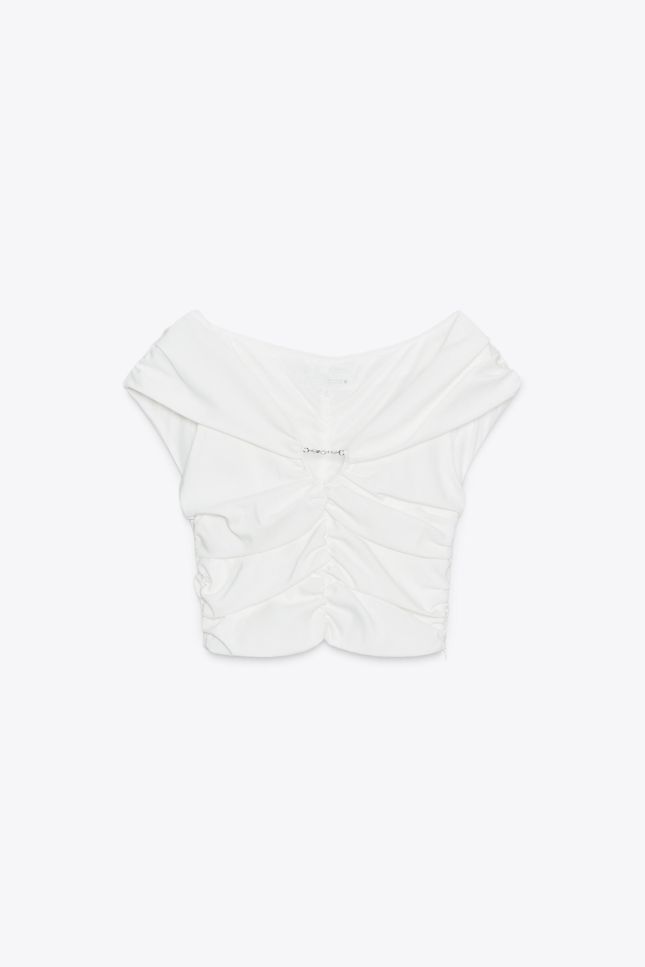 DRAPED CROP TOP | Zara UK