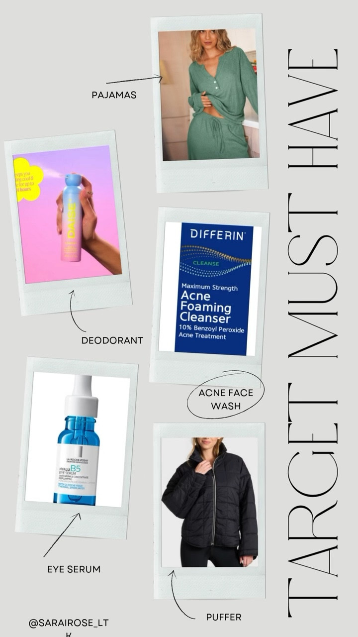 Target haul time 🖤 

Okay… this might be my best one yet 😂 From the only deodorant that doesn’t make me stink (IYKYK 🙈), to a new eye serum I’ve been dying to test out — and of course some cozy fall staples because… Target.

🖤 The black puffer = instant yes.
☁️ The PJ set = cozy perfection.
💧 The eye serum = fingers crossed it works magic.
🌸 The deodorant = holy grail status, forever.

All linked in my LTK because these are too good not to share 🛒✨


#LTKFindsUnder50 #LTKBeauty #LTKActive