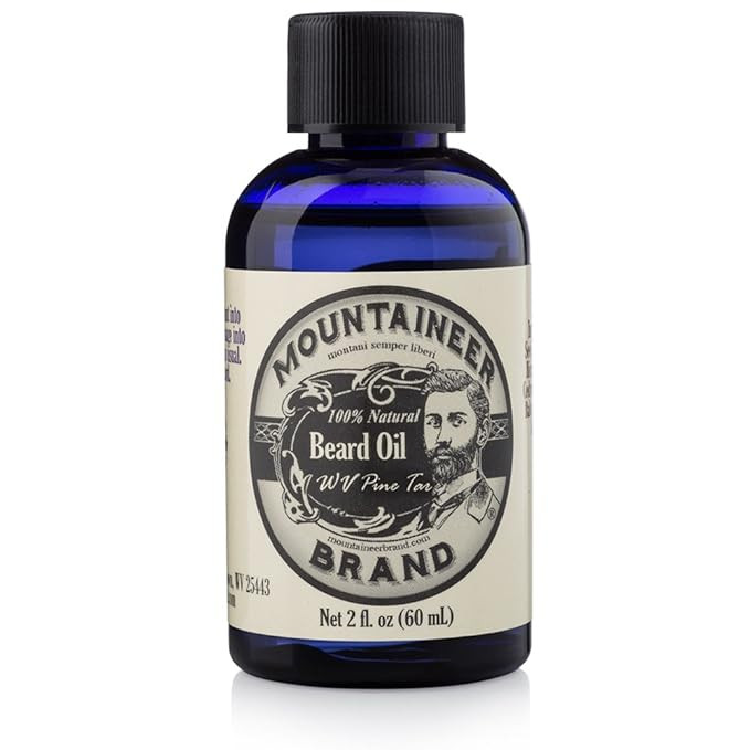 Beard Oil by Mountaineer Brand (2oz) | WV Pine Tar | Premium 100% Natural Beard Conditioner | Amazon (US)