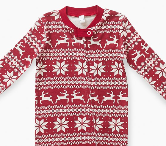 Classic Fair Isle Organic Nursery Pajama | Pottery Barn Kids