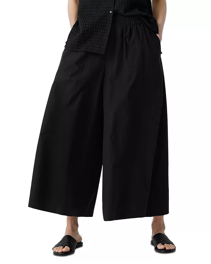 Eileen Fisher Cotton Cropped Wide Leg Pants Women - Bloomingdale's | Bloomingdale's (US)