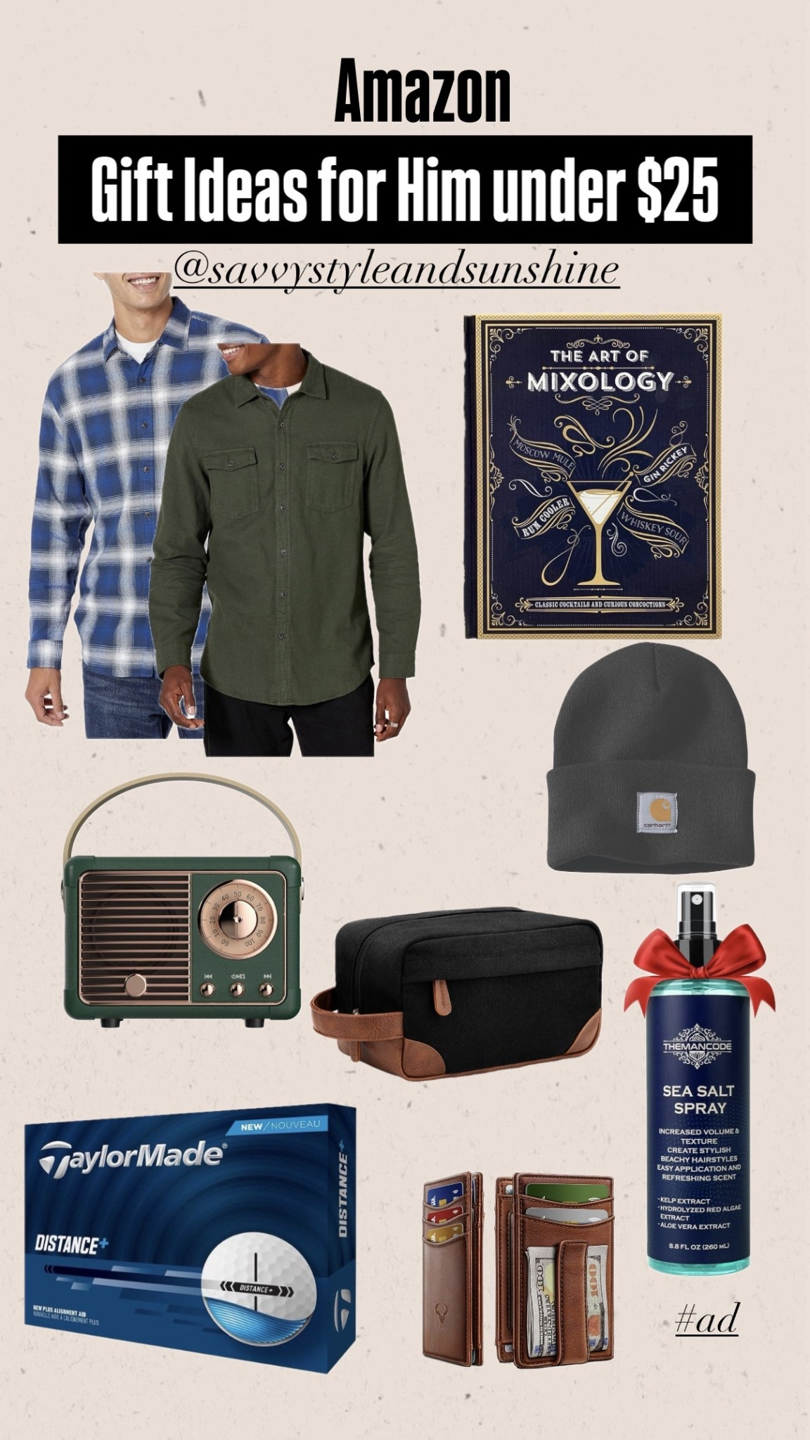 Gift ideas for him under $25

#LTKGiftGuide #LTKMens #LTKHoliday