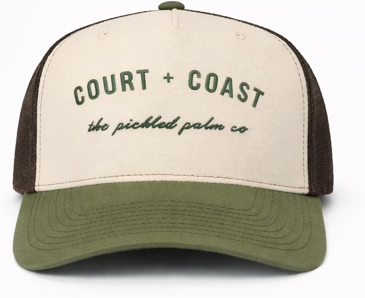 Court & Coast Green Trucker Pickleball & Tennis Hat | Amazon (US)