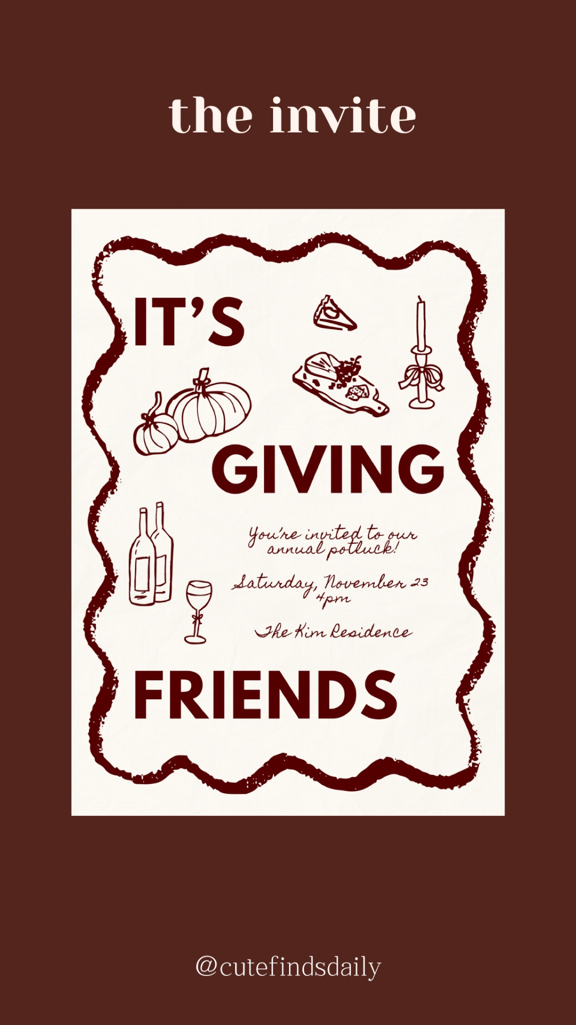 Cutest Friendsgiving invite for Thanksgiving dinner party / custom etsy canva template 

#LTKHome #LTKParties #LTKSeasonal
