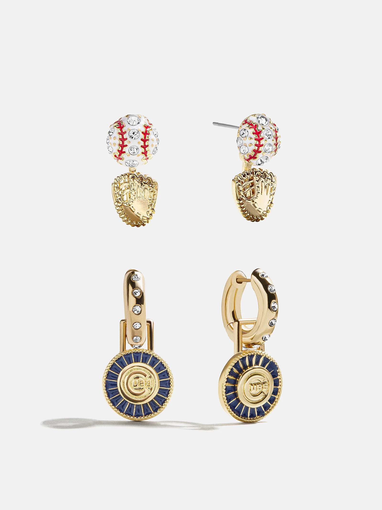 MLB Hoop Earring Set - Chicago Cubs | BaubleBar
