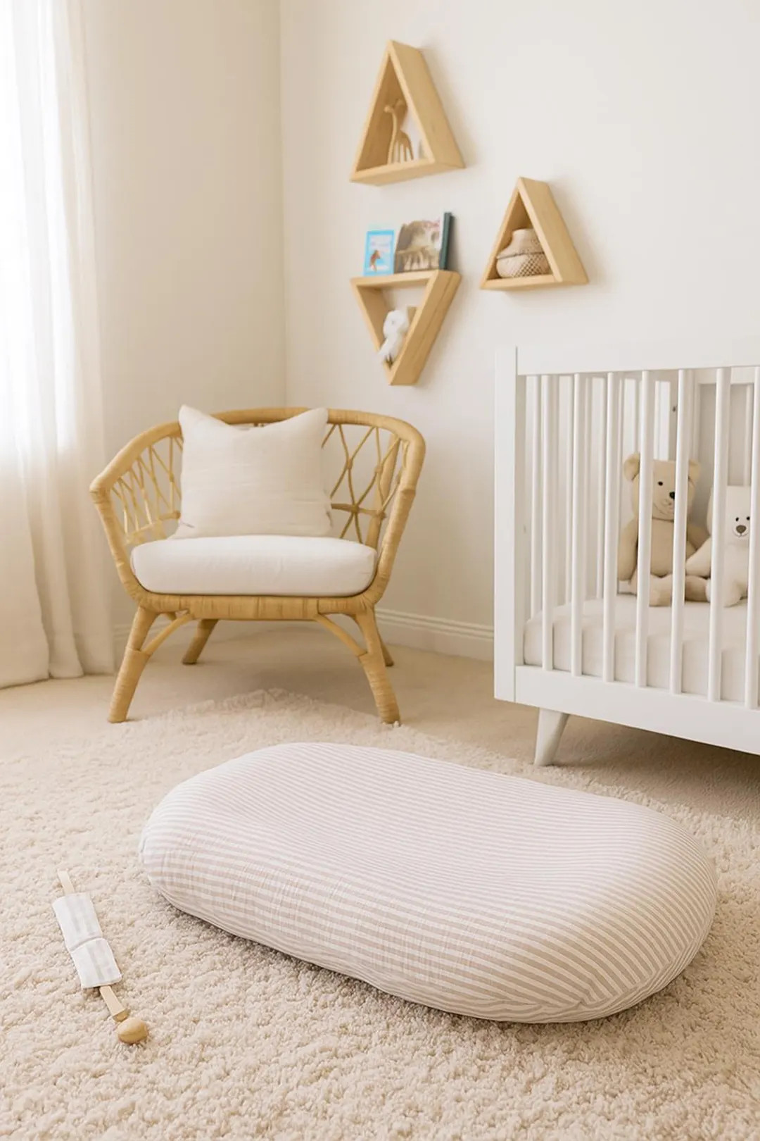 Striped Muslin Cover Compatible With Snuggle Me Organic Pillow - Etsy | Etsy (US)