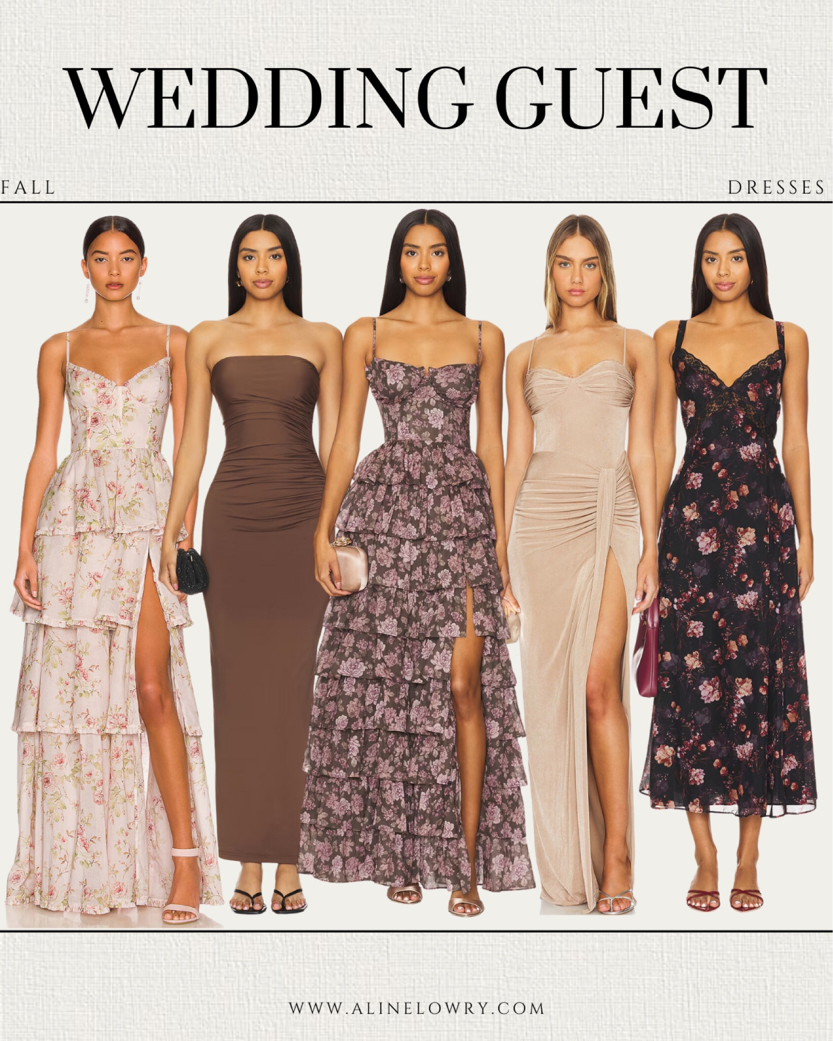 Fall Wedding Guest Dresses - brown dresses, flower dresses, golden dresses,
Fall dresses. 

#LTKWedding #LTKSeasonal #LTKStyleTip