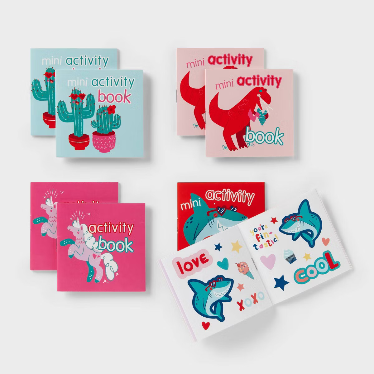 8pc Mini Activity Books Valentine's Day Party Favor Set - Spritz™ | Target