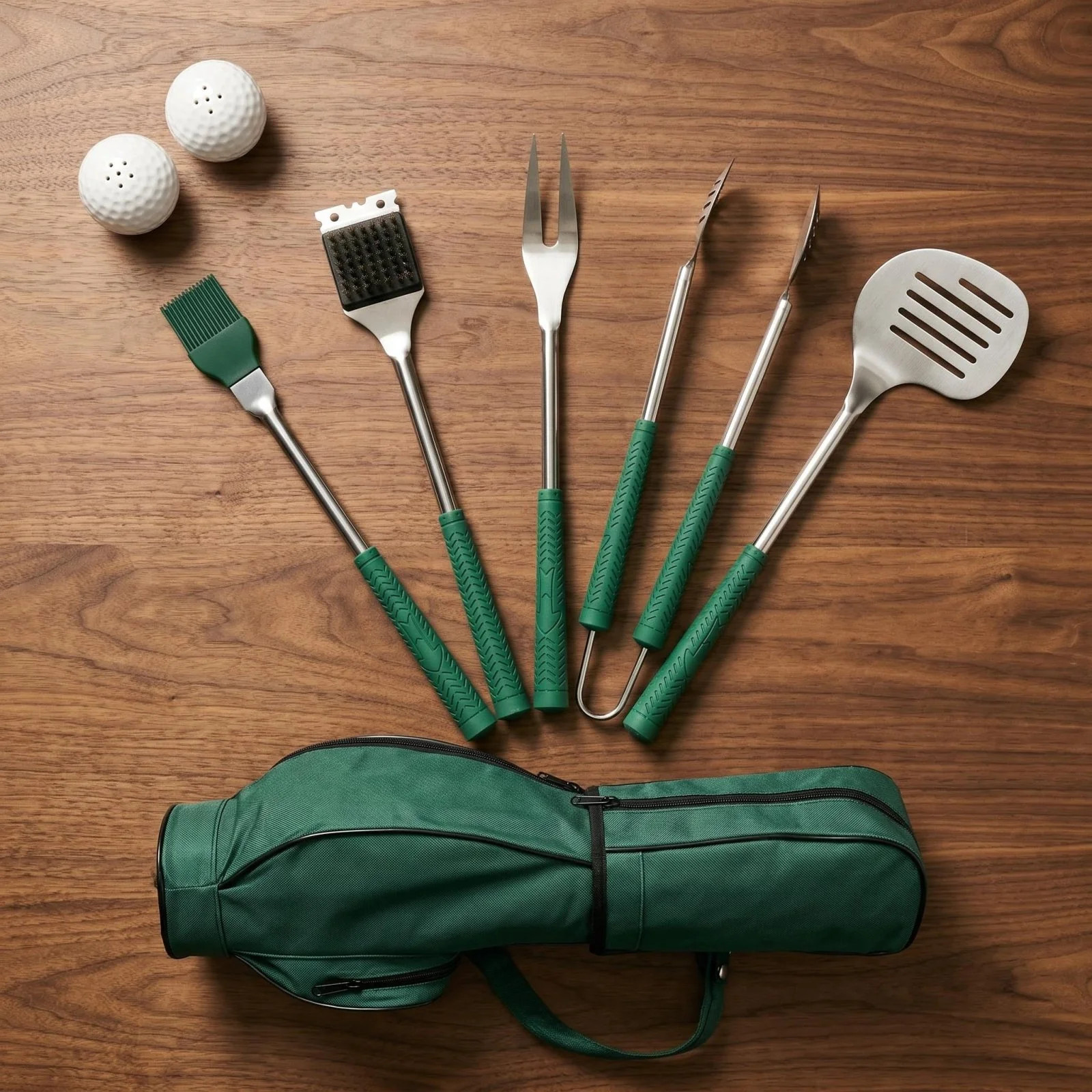 Tee Time Custom Golf BBQ Tools Set | HomeWetBar.com