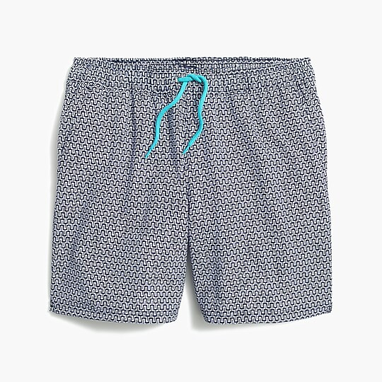 6" printed swim trunk | J.Crew Factory