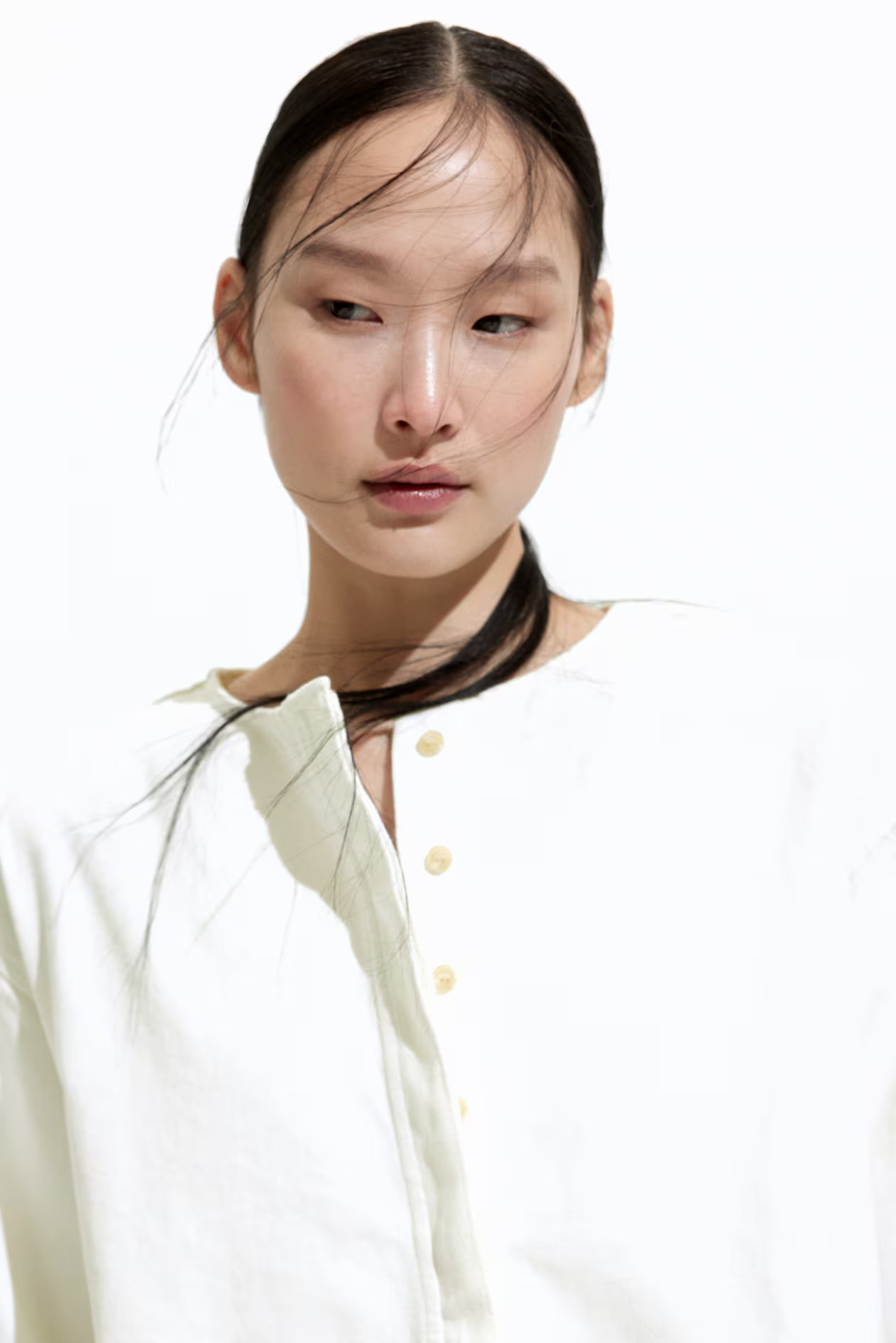 Popover twill blouse | H&M (UK, MY, IN, SG, PH, TW, HK)