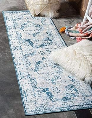 Unique Loom Sofia Traditional Area Rug, 2' 0 x 6' 7, Blue | Amazon (US)