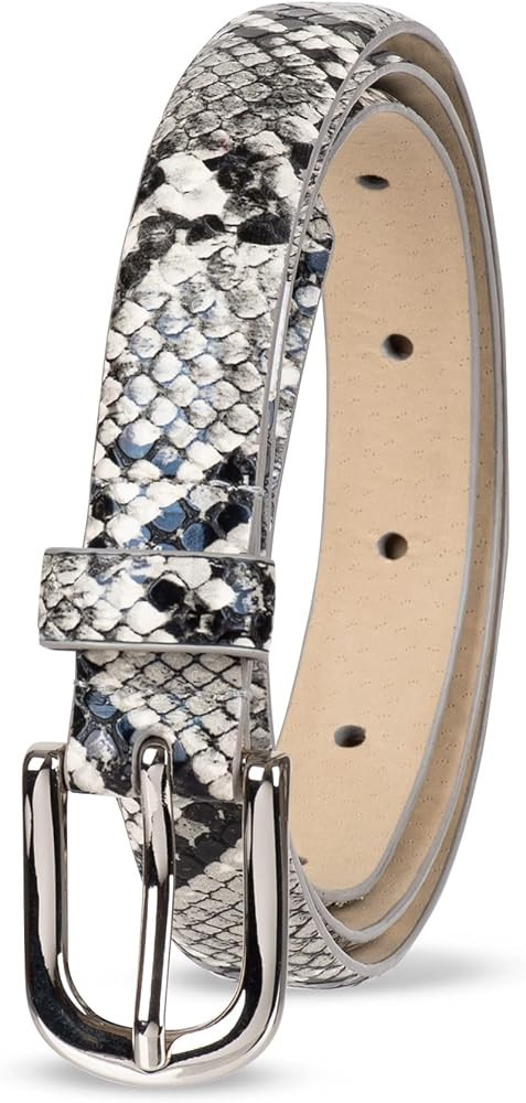 Amazon Essentials Women's Skinny Feather Edge Belt | Amazon (US)