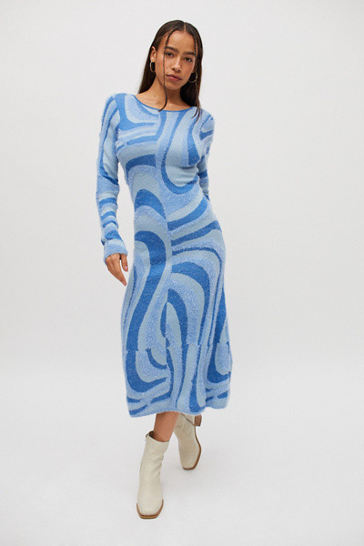 House Of Sunny Blue Moon Midi Dress | Urban Outfitters (US and RoW)