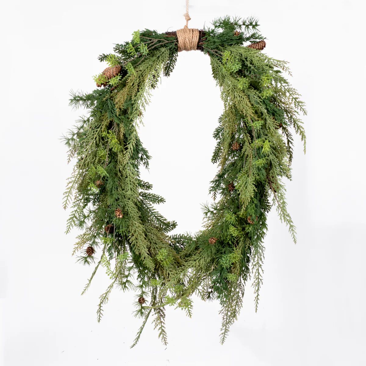 Mixed Greens Faux Wreath | Stoffer Home