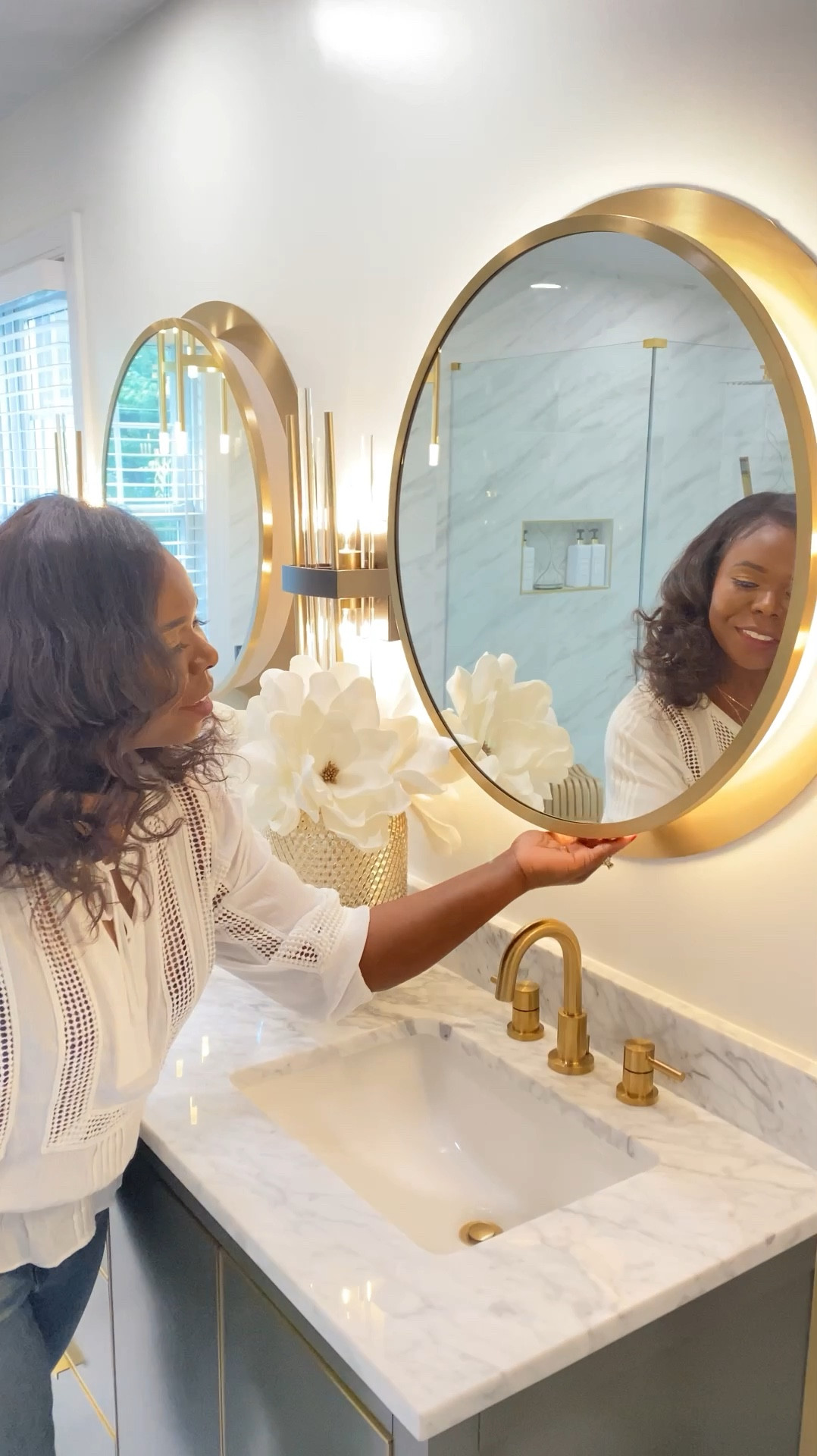 Shop led mirrors and modern light fixtures! #ledmirror #bathroomdecor #lightfixture 

#LTKFind #LTKhome #LTKSeasonal