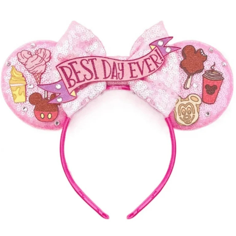 Best Day Ever Inspired Minnie Ears, Donut Minnie Ear , Mickey Ears Hair , Pink Minnie Ears , Minn... | Walmart (US)
