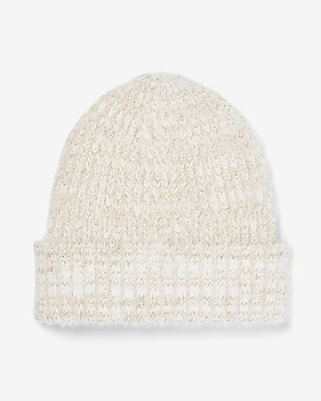 Cozy Metallic Beanie | Express