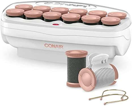 Conair Hot Rollers, 1.5-Inch + 1.75-Inch Ceramic Jumbo Hot Rollers for Hair Curling, Hair Styling... | Amazon (US)