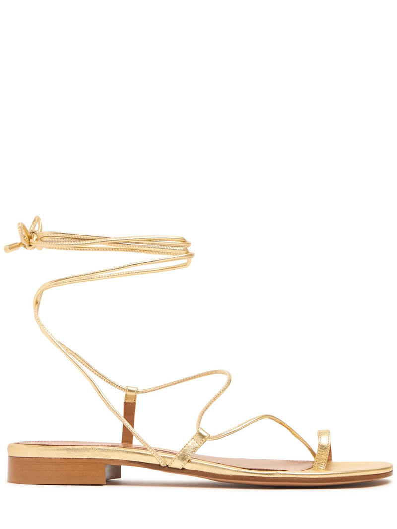 10mm Susan metallic leather sandals | Luisaviaroma