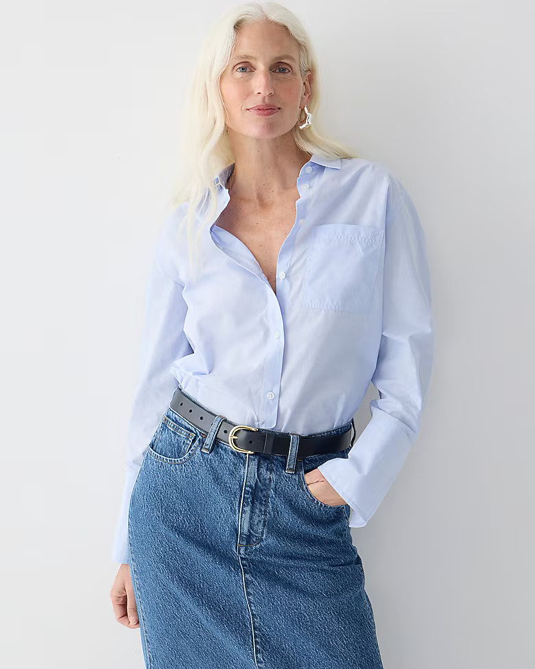 Garçon shirt in end-on-end cotton poplin | J. Crew US