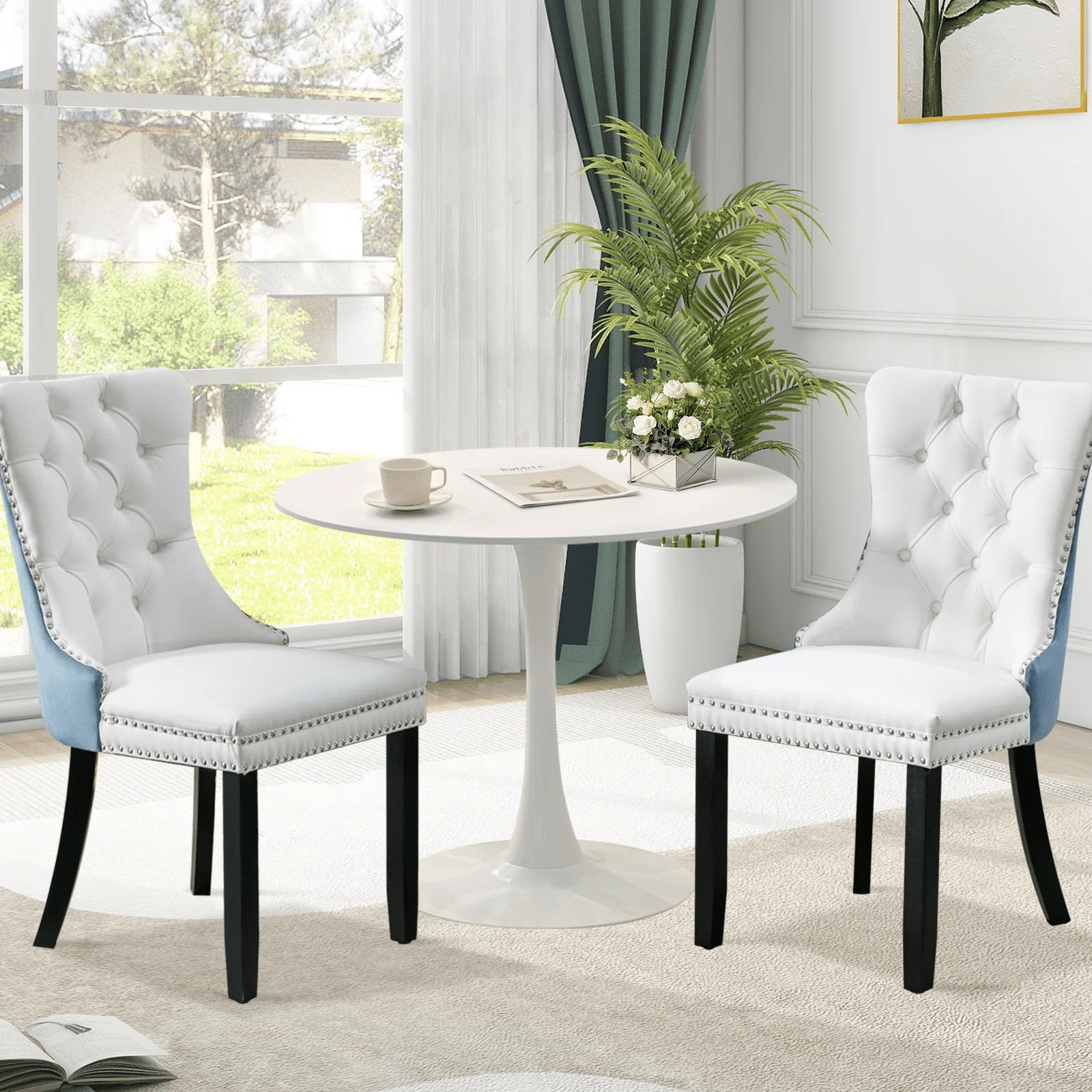 Aya-Rose Round Dining Table Sets with 2 dining chairs | Wayfair North America