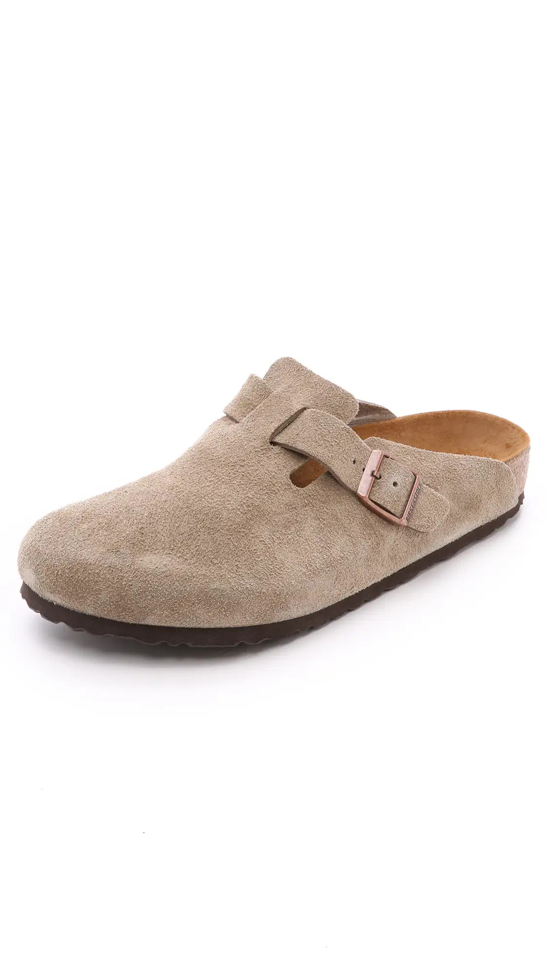 Birkenstock Suede Soft Footbed Boston Clogs | Shopbop | Shopbop