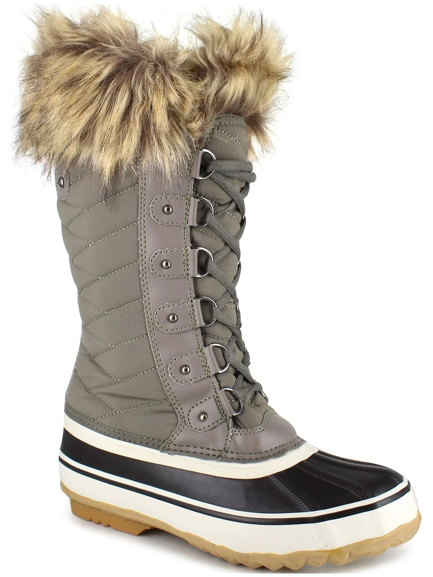 Portland Boot Company Women's Cairo 12" Faux Fur Trim Snow Boot | Walmart (US)