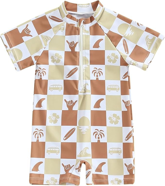 MAYUMMPY Baby Boys Girls One Pieces Rash Guard Swimsuit Jumpsuit Kids Summer Swimwear Bathing Sui... | Amazon (US)