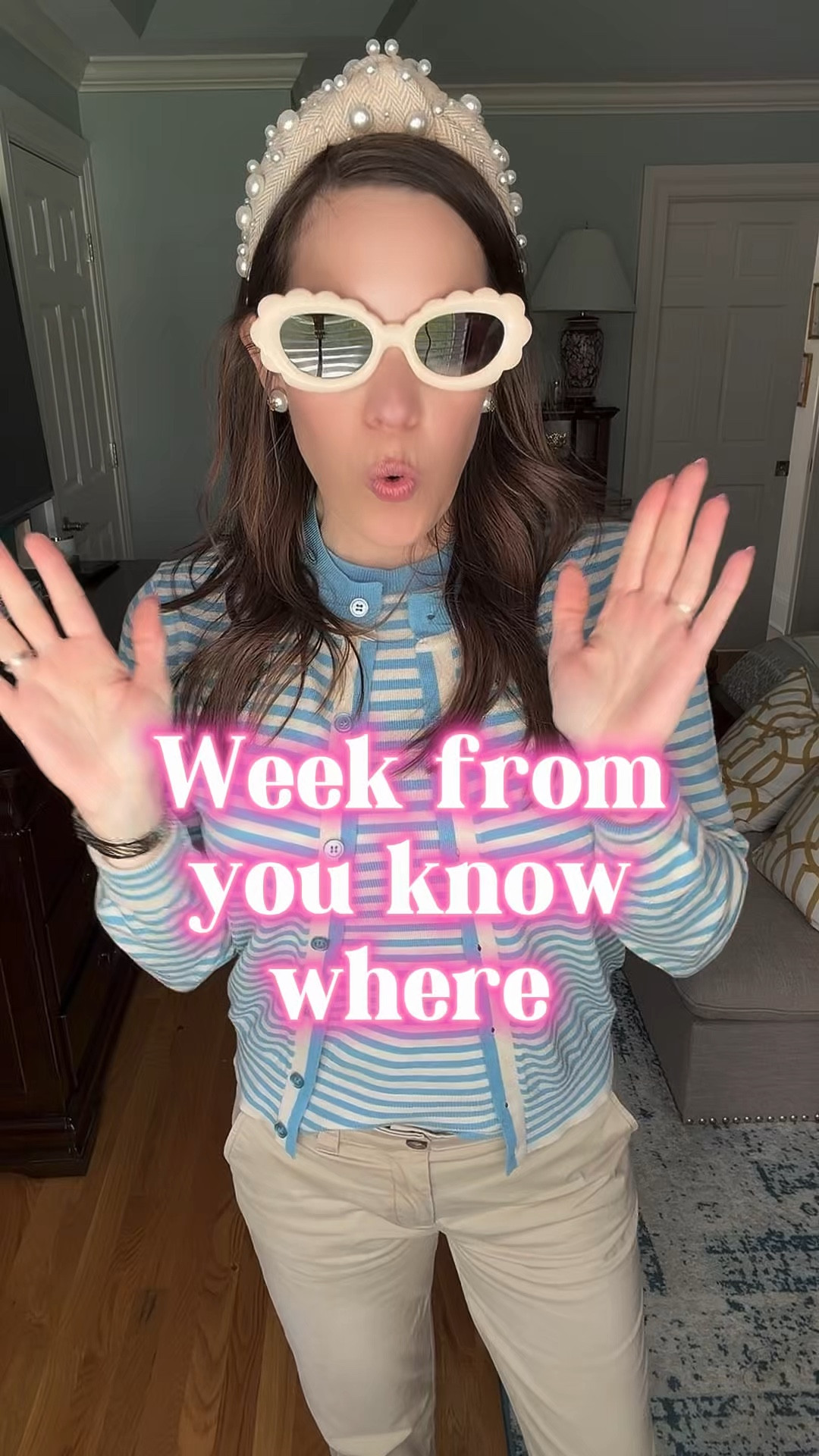 Preppy Blue Stripes & Classic Chinos Outfit


A polished everyday outfit with a coastal-preppy feel 💙 I styled this blue striped knit tank with matching cardigan and classic chino pants for an easy spring look that feels timeless and chic. Paired with neutral loafers, a woven shoulder bag, pearl headband, and scalloped sunnies for a fun statement moment. Perfect for lunch dates, errands, or casual workdays.

Wearing XS in the striped tank and cardigan and size 0 in the chinos. Everything linked including my pearl headband, woven bag, loafers, sunglasses, and watch.

spring outfit, preppy spring style, blue striped sweater set, chino pants outfit, coastal preppy outfit, classic spring style, neutral loafers outfit, everyday polished outfit, striped knit outfit, casual chic spring look 💙✨

#LTKstorytime #LTKWorkwear #LTKOver40