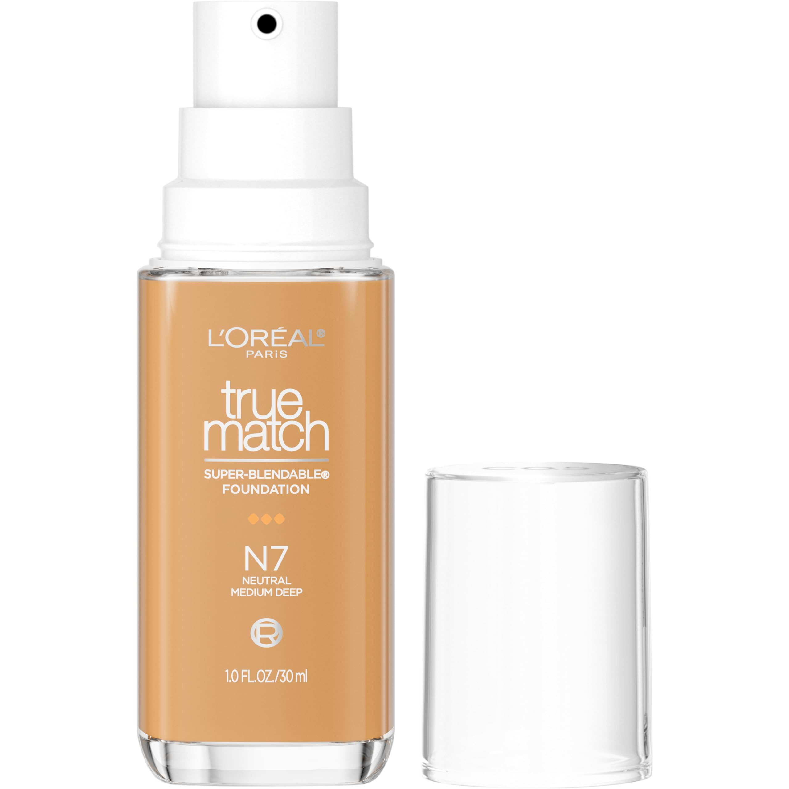 L'Oreal Paris True Match Super-Blendable Foundation, Medium Coverage Liquid Foundation Makeup, N7... | Amazon (US)